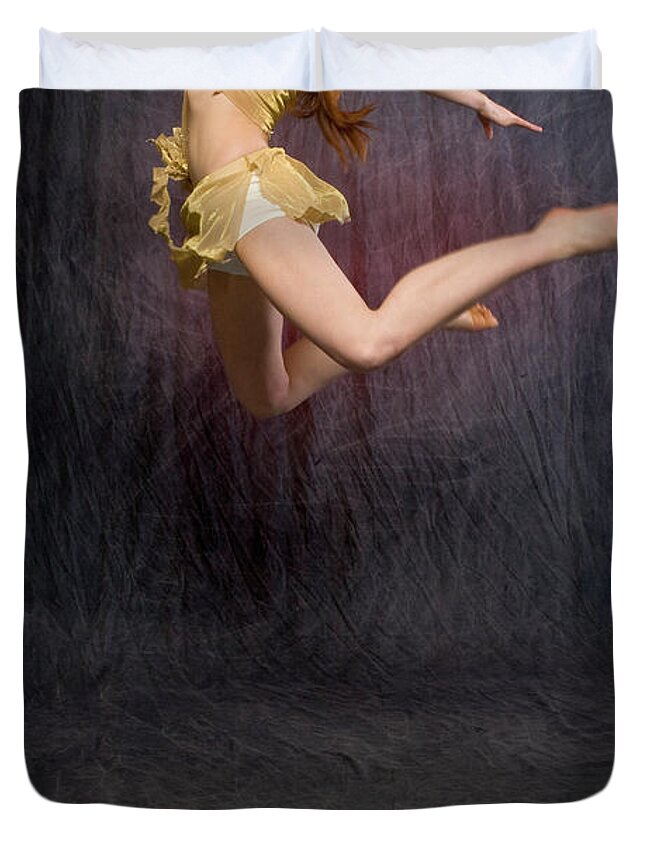 Dance Duvet Cover featuring the photograph Taking Flight by Frederic A Reinecke