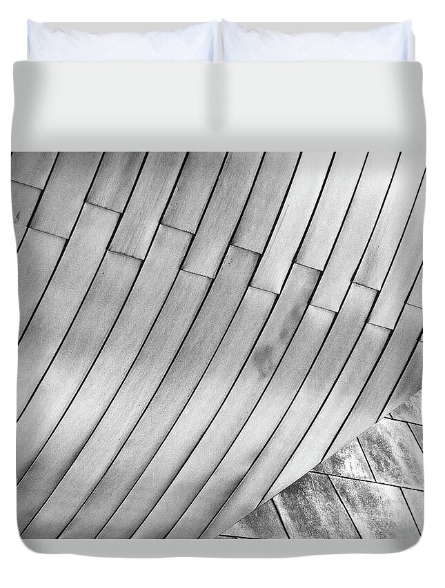 Roanoke Duvet Cover featuring the photograph Taubman Museum Abstract by Stuart Litoff
