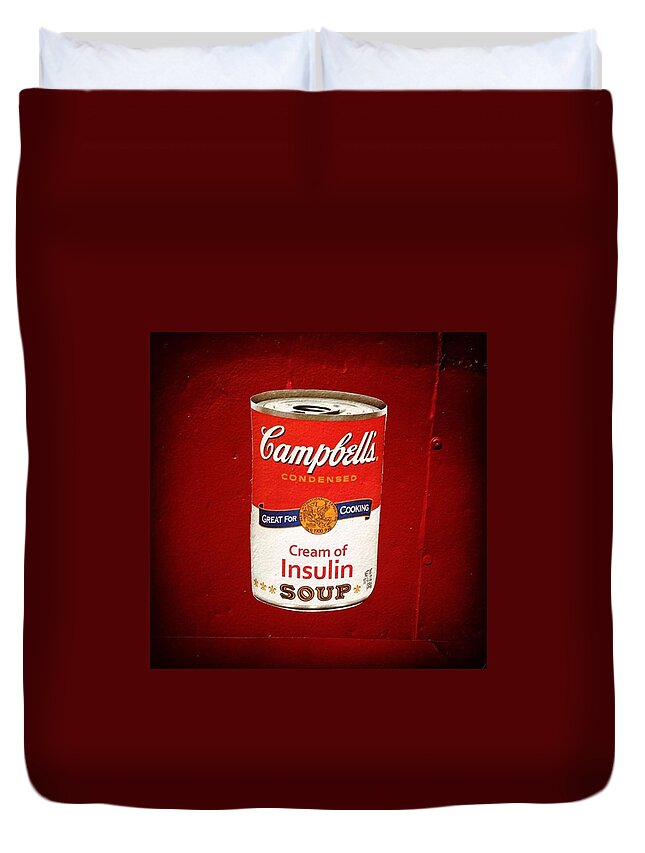 Warhol Duvet Cover featuring the photograph #tbt #appletonpictures Goes #warhol by Allan Piper