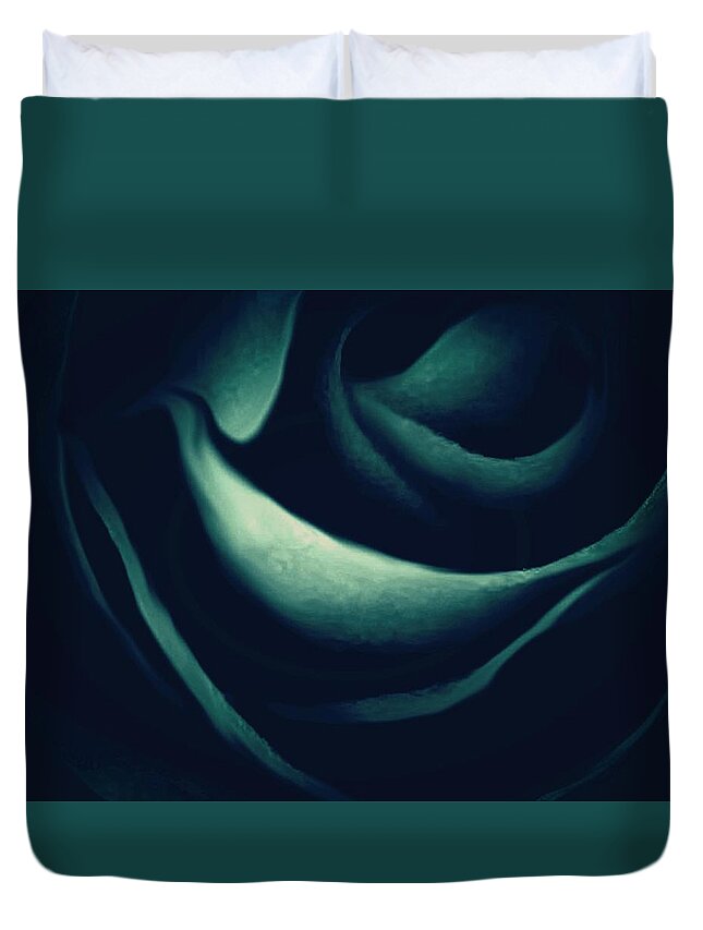 Abstract Duvet Cover featuring the photograph Tears That Fall by The Art Of Marilyn Ridoutt-Greene