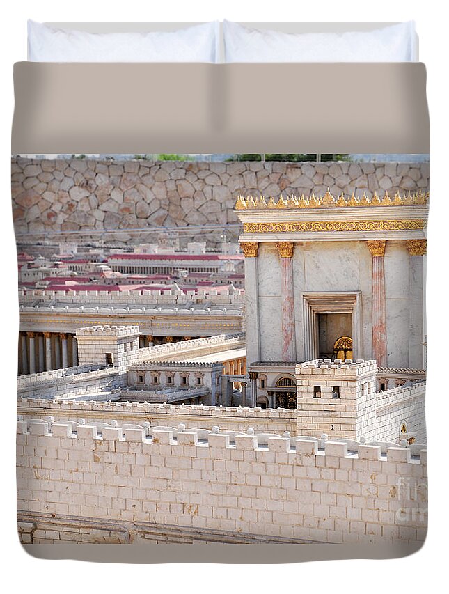 Temple Duvet Cover featuring the photograph Temple by Shay Levy