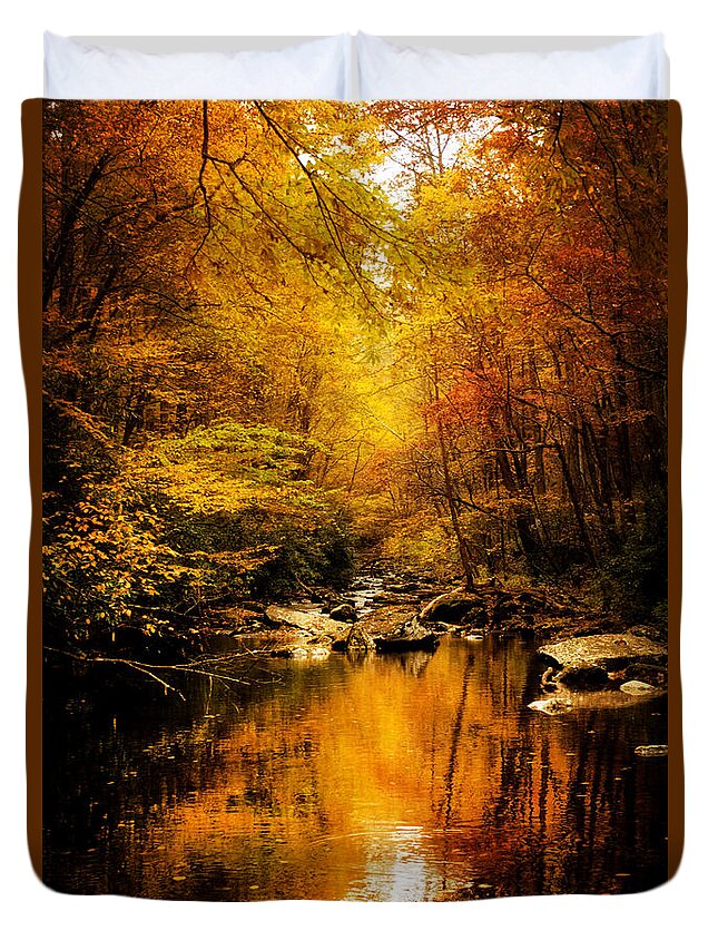 Mountains Duvet Cover featuring the photograph Tennessee Mountains Autumn by Greg and Chrystal Mimbs