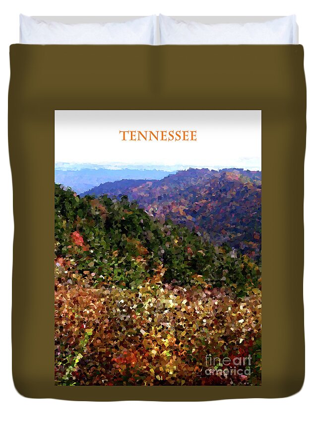 Tennessee Duvet Cover featuring the digital art Tennessee by Phil Perkins