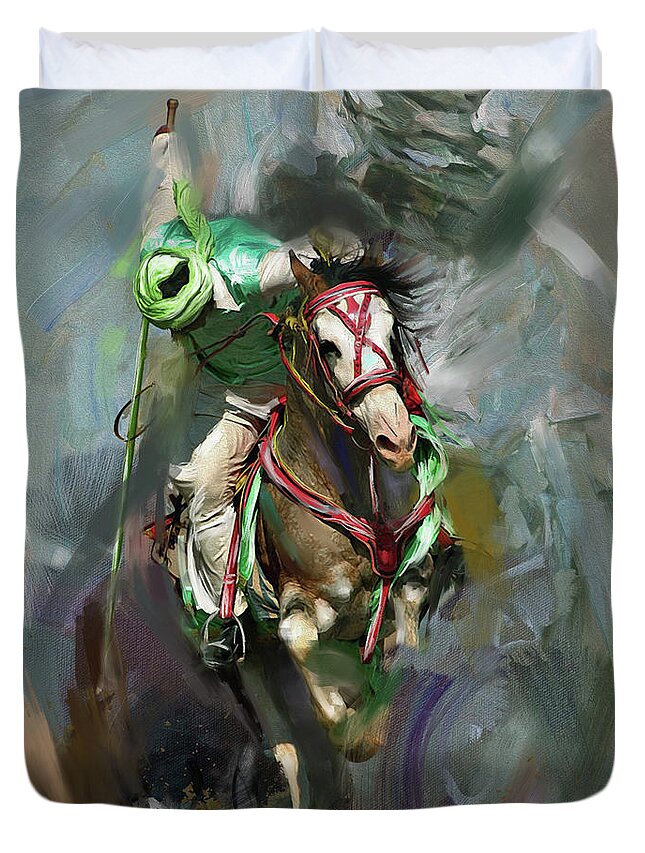 Tent Pegging 184 I Painting by Mawra Tahreem - Fine Art America