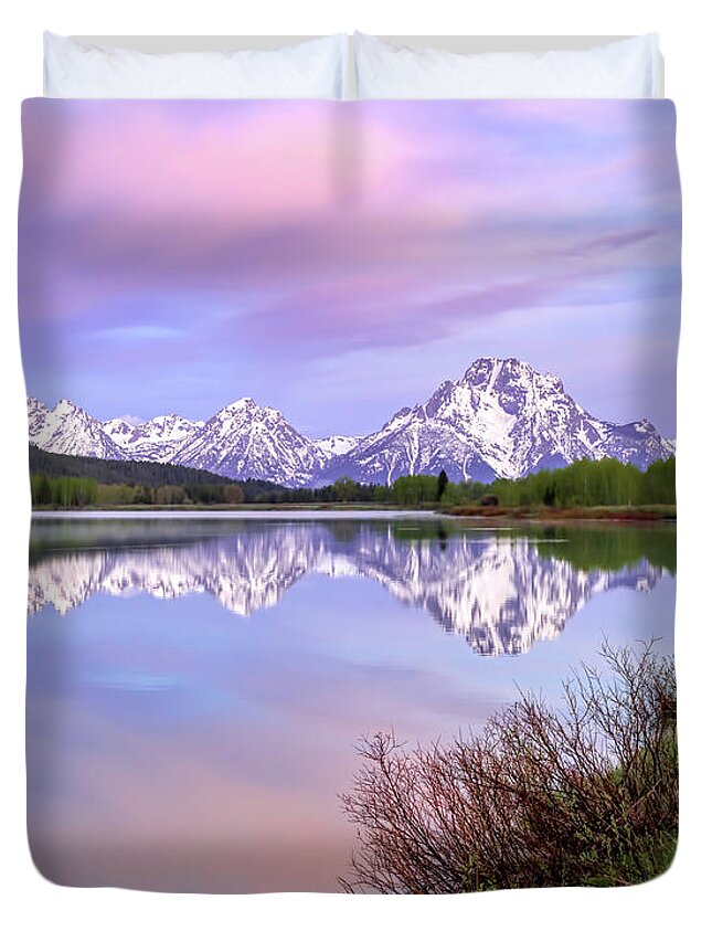 Grand Teton National Park Duvet Cover featuring the photograph Teton Beauty by Jack Bell
