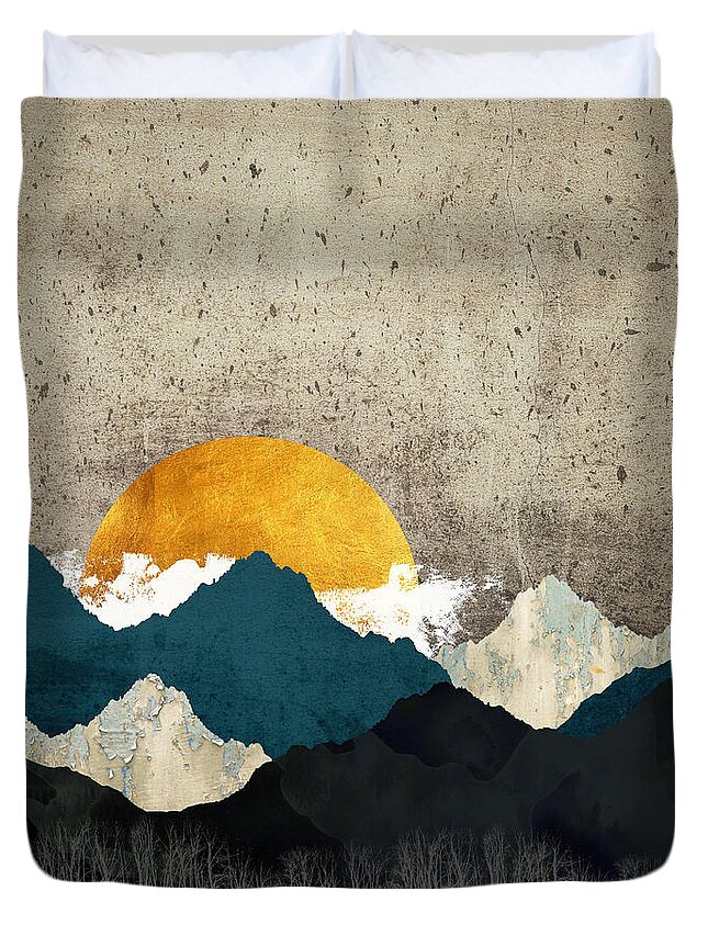 Thaw Duvet Cover featuring the digital art Thaw by Katherine Smit