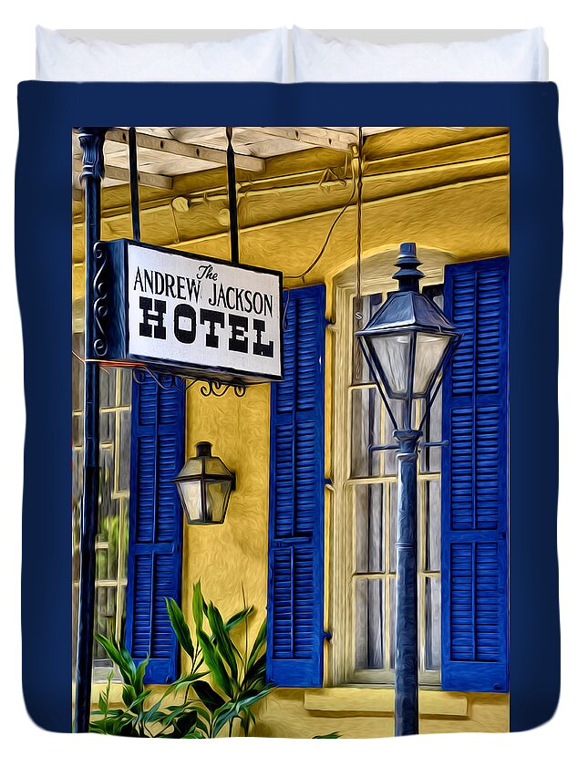 The Andrew Jackson Hotel - New Orleans Duvet Cover featuring the photograph The Andrew Jackson Hotel - New Orleans by Bill Cannon