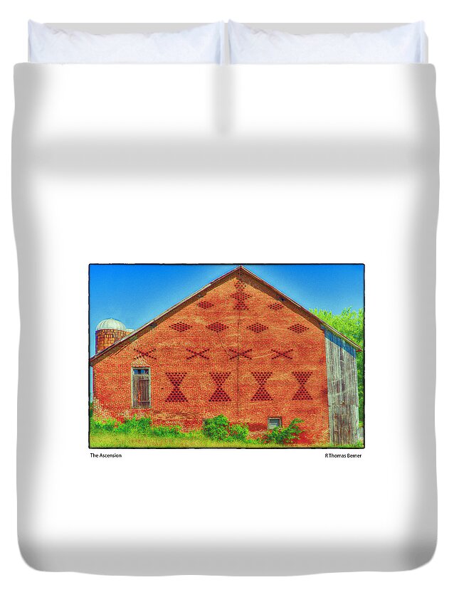 Barns Duvet Cover featuring the photograph The Ascension by R Thomas Berner