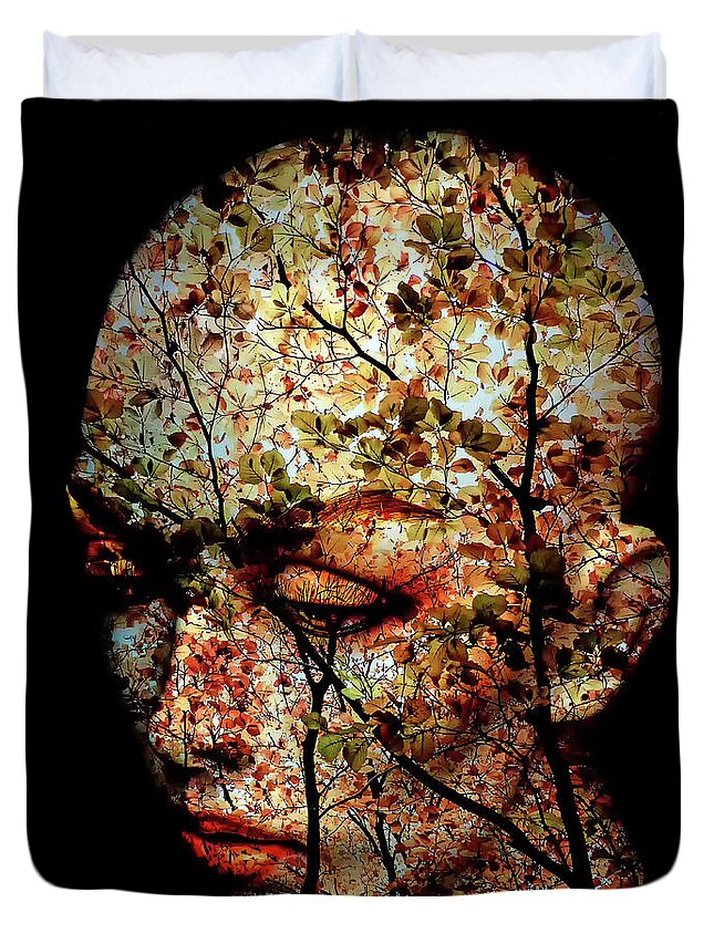 Autumn Duvet Cover featuring the photograph The autumn in mind by Gabi Hampe