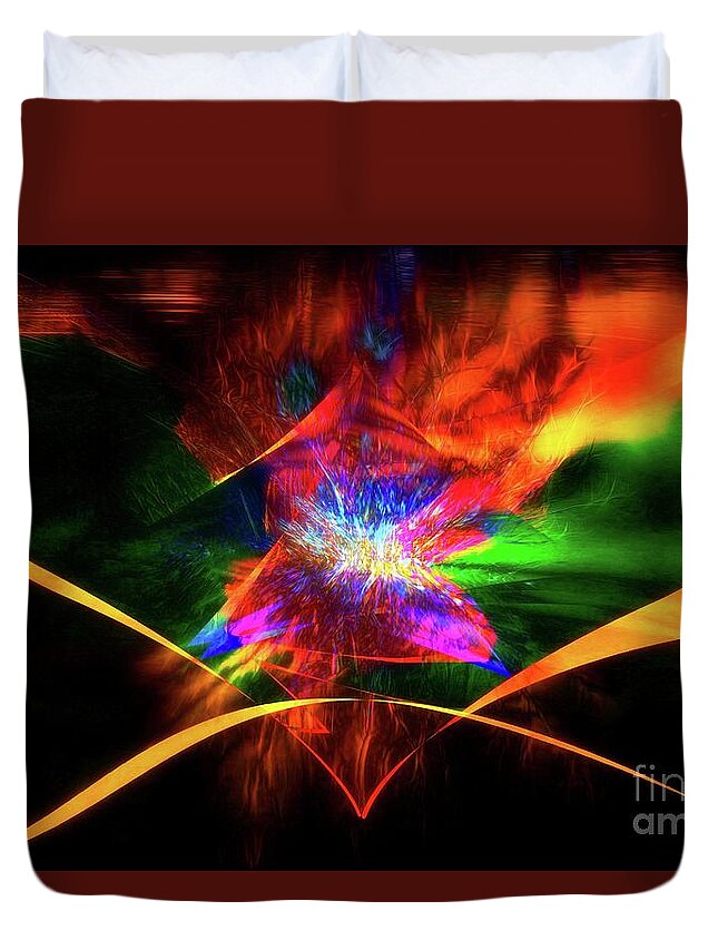Abstract Duvet Cover featuring the photograph The Awakening by Geraldine DeBoer