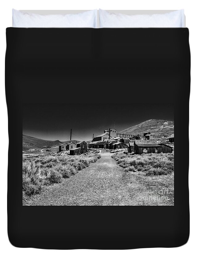 The Bodie Stamp Mill Duvet Cover featuring the photograph The Bodie Stamp Mill by Mitch Shindelbower