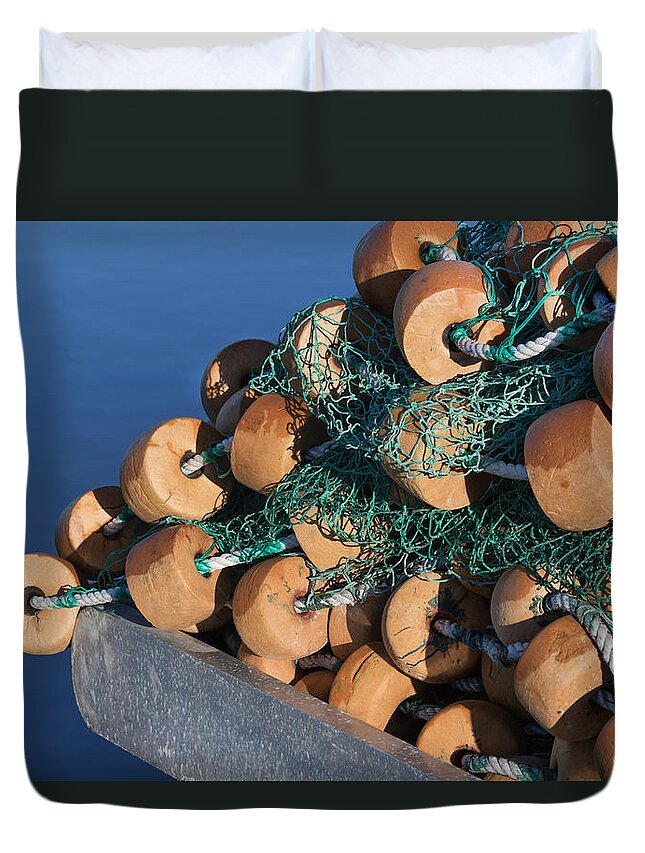Bouy Duvet Cover featuring the photograph The Bouys by Kim Hojnacki