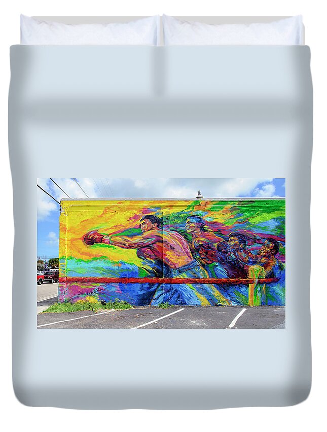 Wall Art Duvet Cover featuring the photograph The Boxer by Keith Armstrong