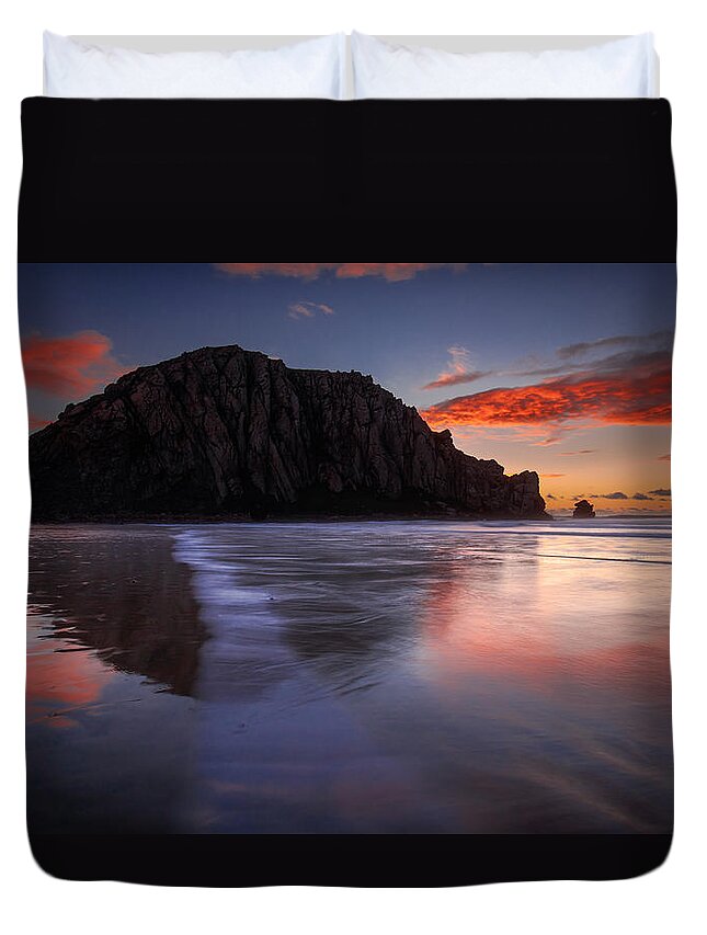 Central Coast Duvet Cover featuring the photograph The Calm Returns by Tim Bryan