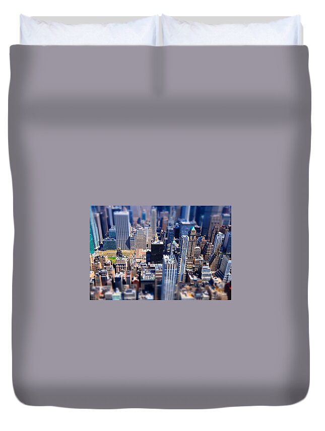 City Duvet Cover featuring the photograph The City by Mckenzie Weldon