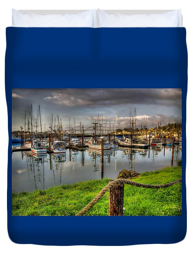 Hdr Duvet Cover featuring the photograph The Cod Father by Thom Zehrfeld