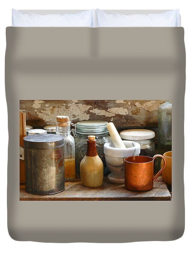 Copper Duvet Cover featuring the photograph The Copper Cup by Scott Read