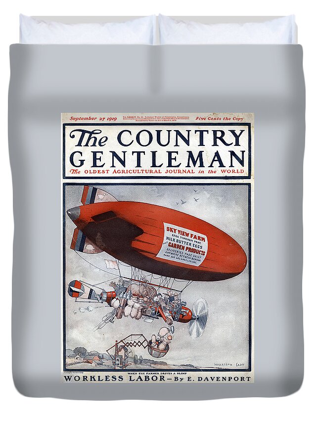 1919 Duvet Cover featuring the photograph The Country Gentleman by Granger