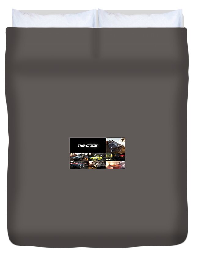The Crew Duvet Cover featuring the digital art The Crew by Maye Loeser