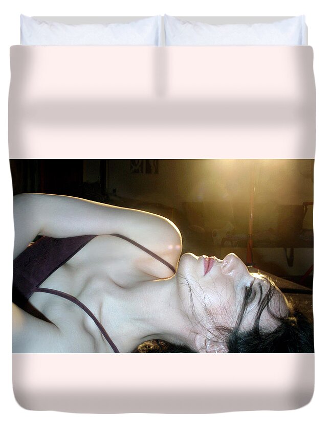 Beautiful Duvet Cover featuring the photograph The Dilemma by Jaeda DeWalt