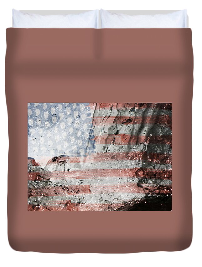 America Duvet Cover featuring the photograph The Eagle Has Risen by Gary Smith