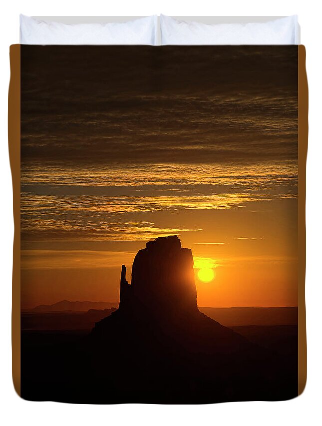 Desert Duvet Cover featuring the photograph The Earth Awakes by Lucinda Walter