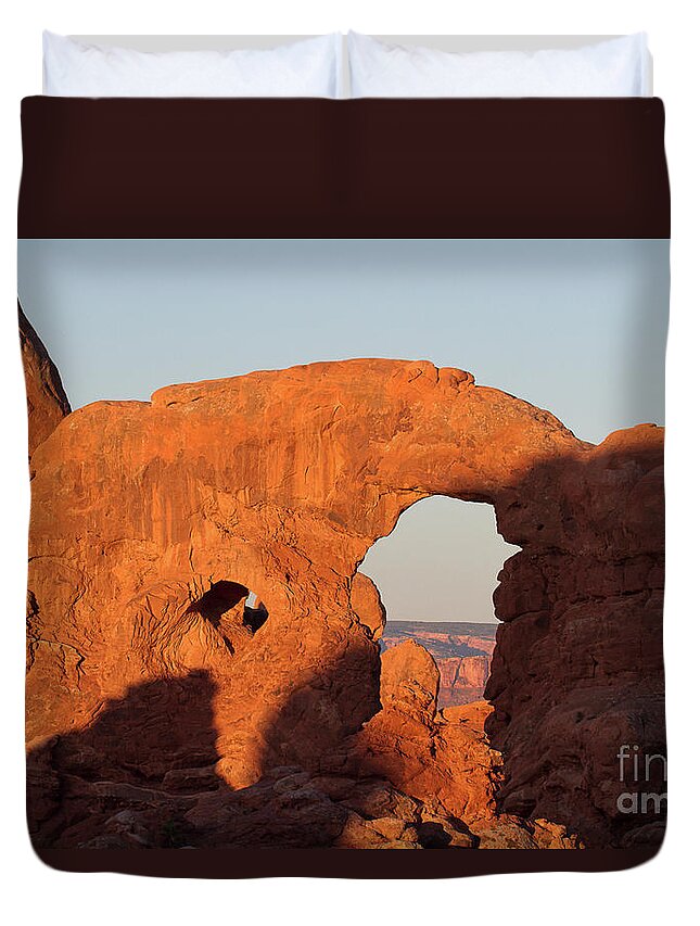 Utah Landscape Duvet Cover featuring the photograph The Elephant's Trunk by Jim Garrison
