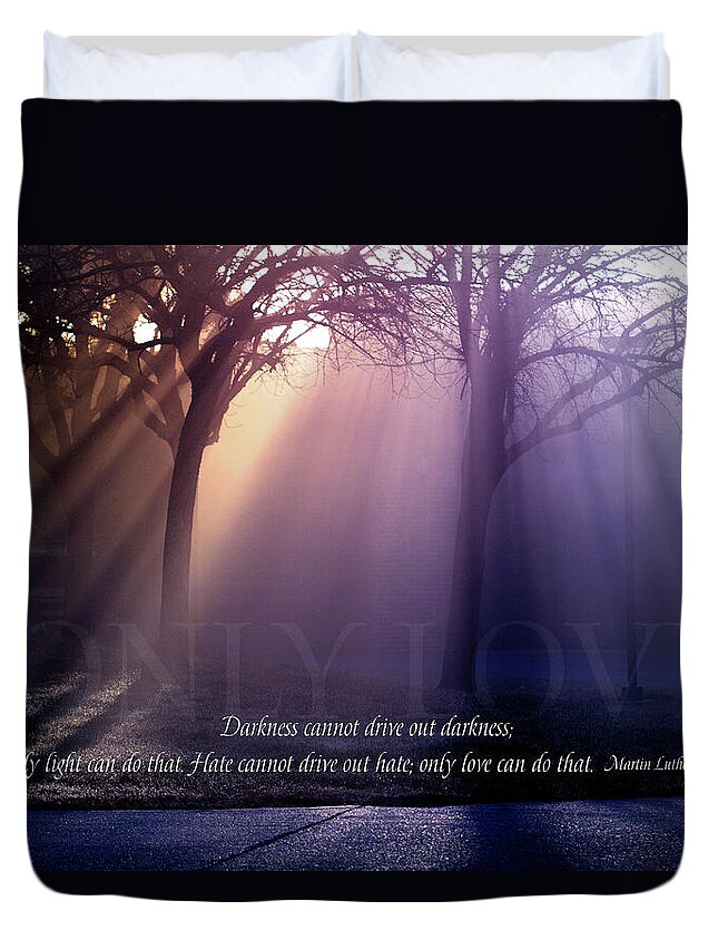 Love Duvet Cover featuring the digital art The Final Word by Terry Davis