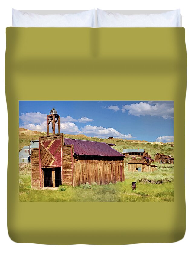 Bodie Duvet Cover featuring the photograph The Firehouse by Ricky Barnard