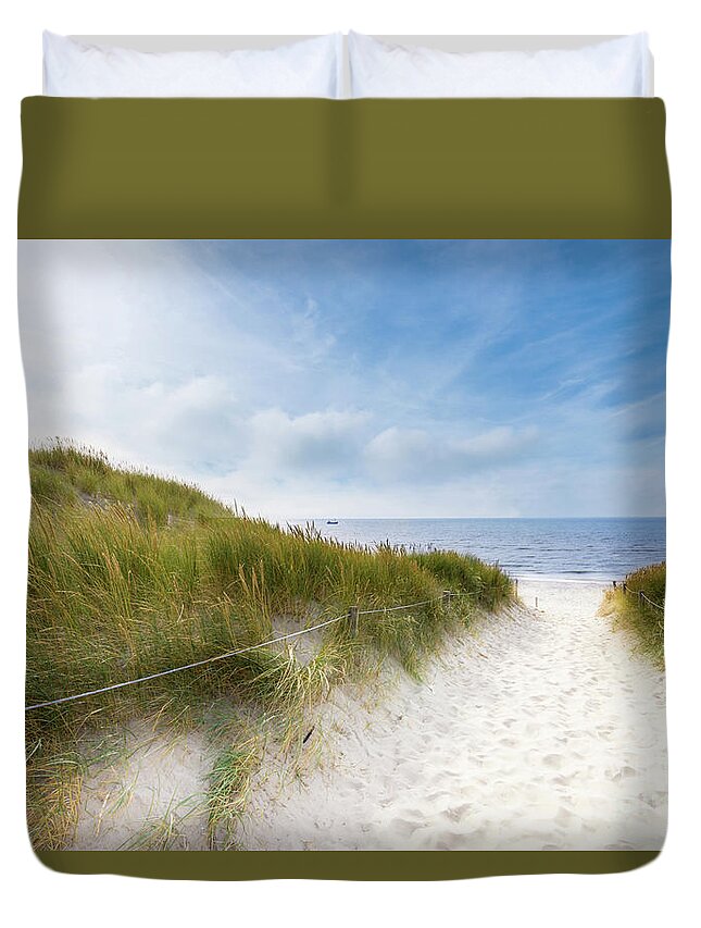 Europe Duvet Cover featuring the photograph The First Look At The Sea by Hannes Cmarits