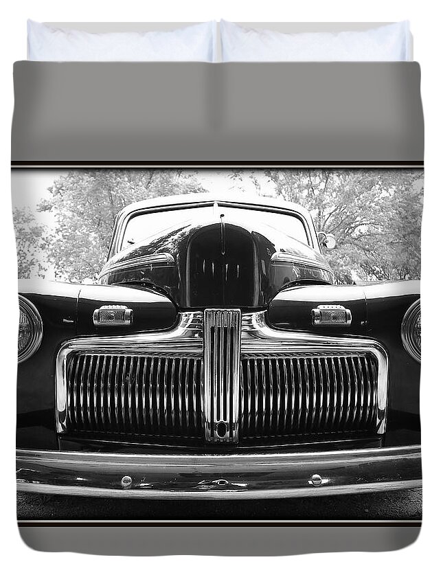 1940 Cars Duvet Cover featuring the photograph The Forty two... by Tammy Schneider