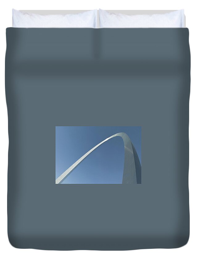 Gateway Duvet Cover featuring the photograph The Gateway Arch 2 by Jason Hughes