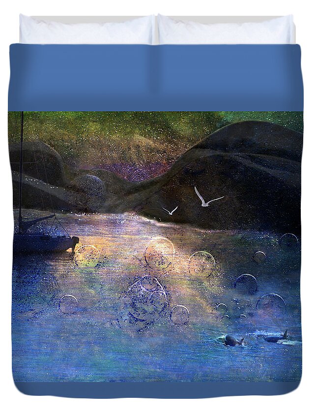 Fantasy Duvet Cover featuring the photograph The Gathering by Ed Hall