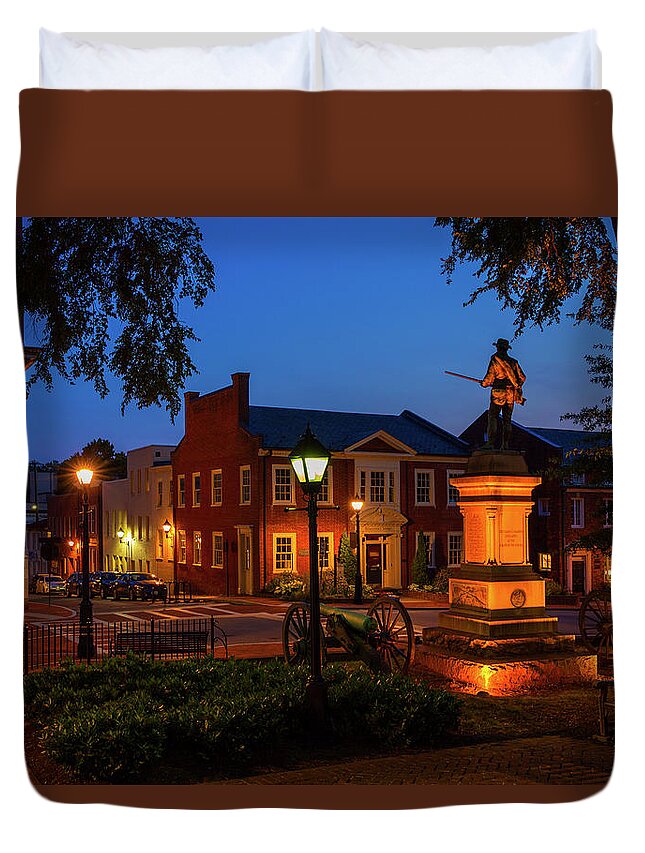 Charlottesville Duvet Cover featuring the photograph The Guard by Cliff Middlebrook