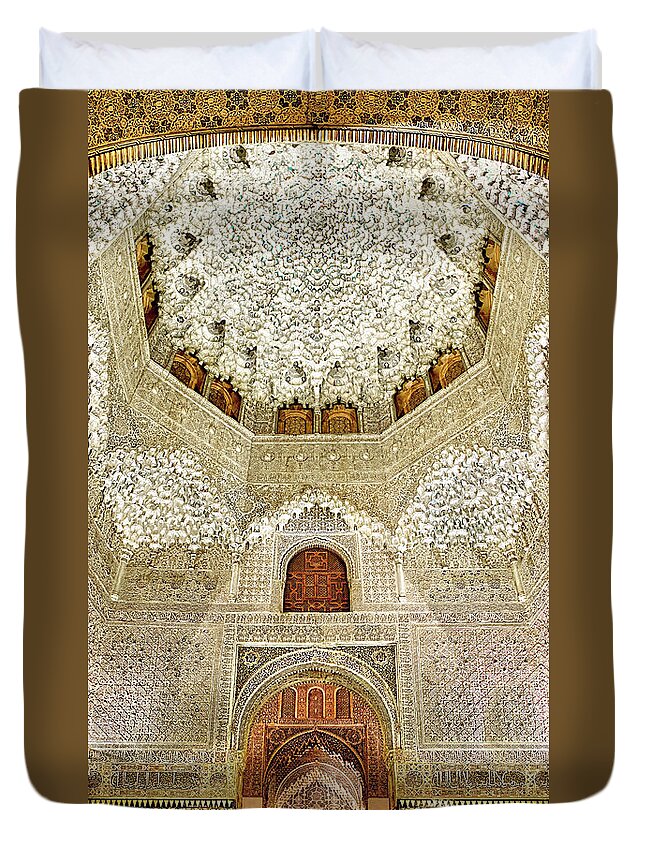 Alhambra Duvet Cover featuring the photograph The Hall of the Arabian Nights 2 by Weston Westmoreland