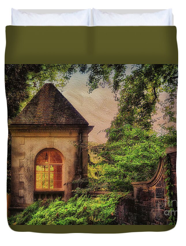 House Duvet Cover featuring the photograph The Hideaway by Lois Bryan
