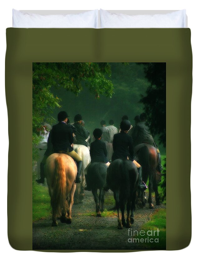 Duvet Cover featuring the photograph The Hunt by Angela Rath