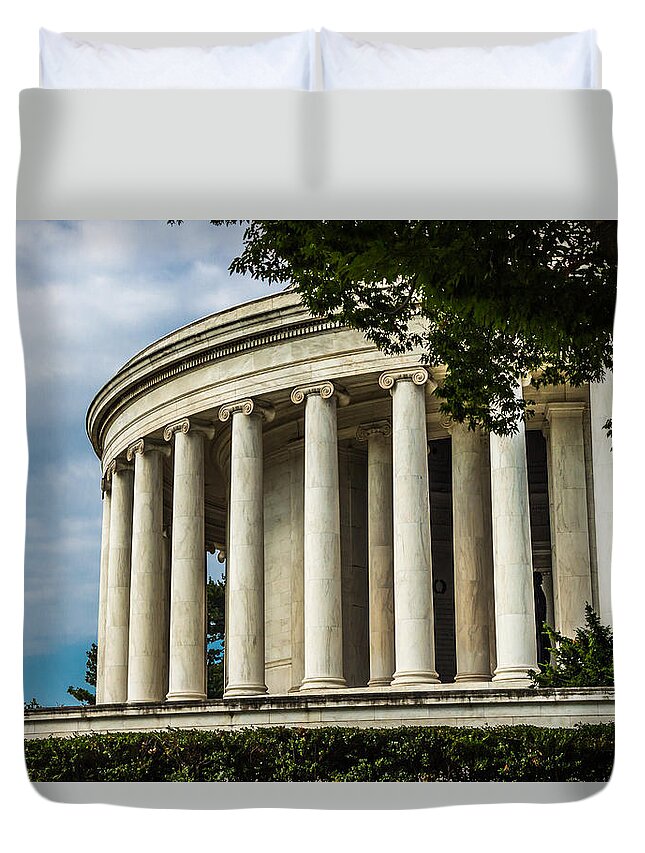 America Duvet Cover featuring the photograph The Jefferson Memorial by Ed Clark