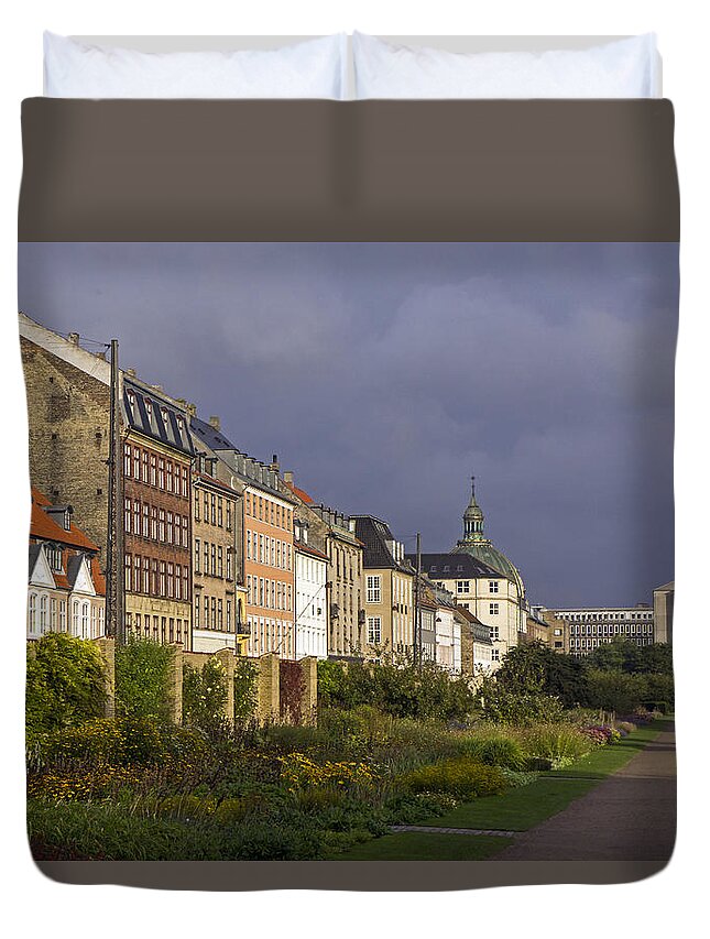 Landscape Duvet Cover featuring the photograph The Kings Garden by Inge Riis McDonald