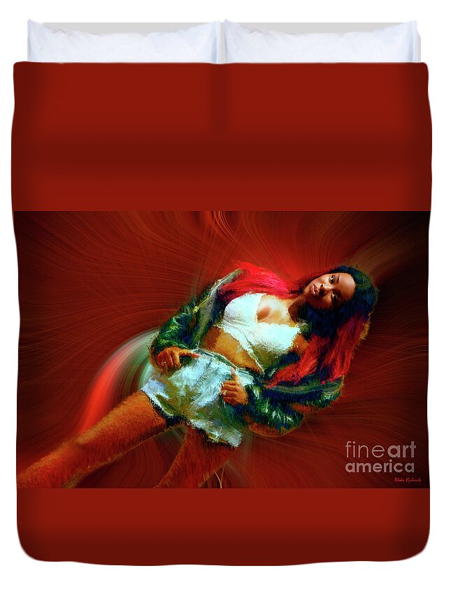  Duvet Cover featuring the photograph The Latest In Fashion by Blake Richards