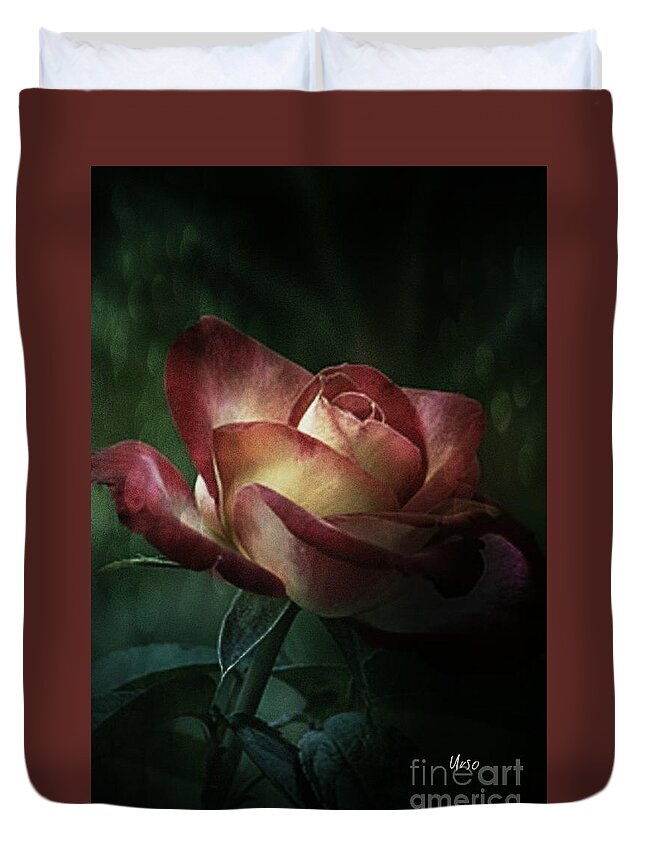 The Light Of Love Duvet Cover featuring the photograph The Light of Love by Maria Urso