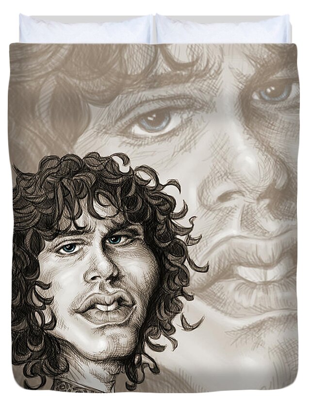 The Lizard King Jim Morrison Duvet Cover For Sale By Andre Koekemoer