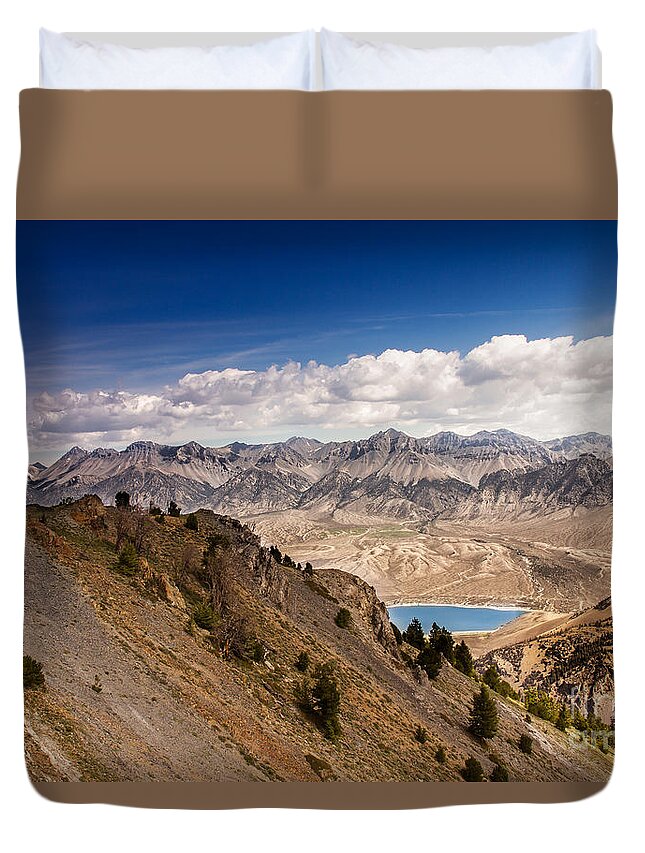 Lost River Duvet Cover featuring the photograph The Lost River Mountain Range by Robert Bales
