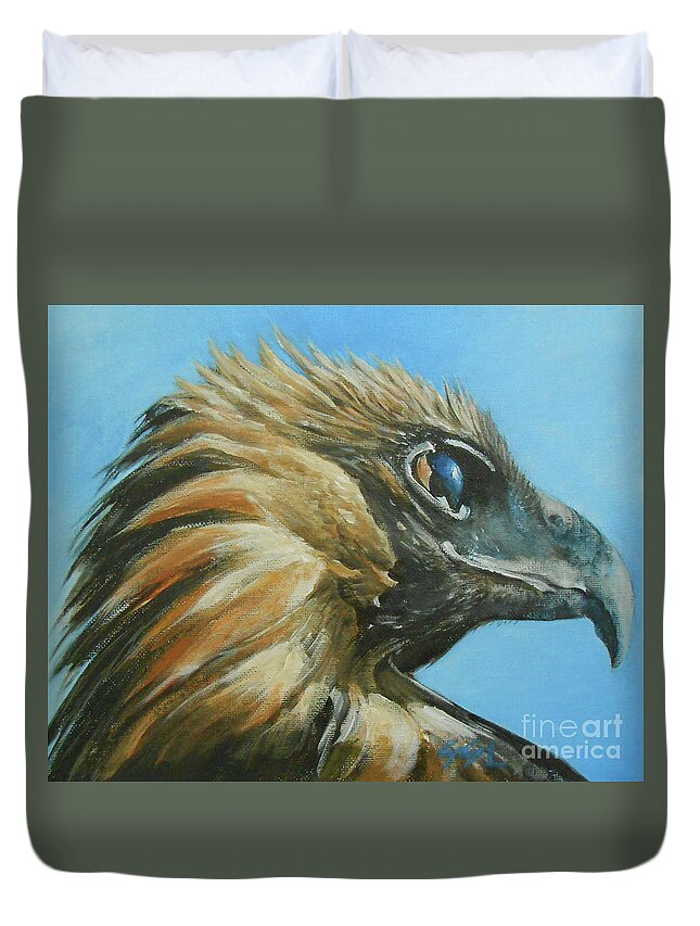 The Majestic Duvet Cover featuring the painting The Majestic by Jane See