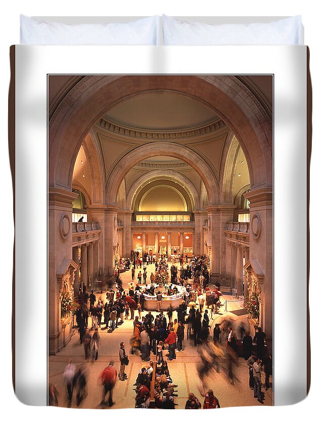 Metropolitan Duvet Cover featuring the photograph The Metropolitan Museum of Art by Mike McGlothlen