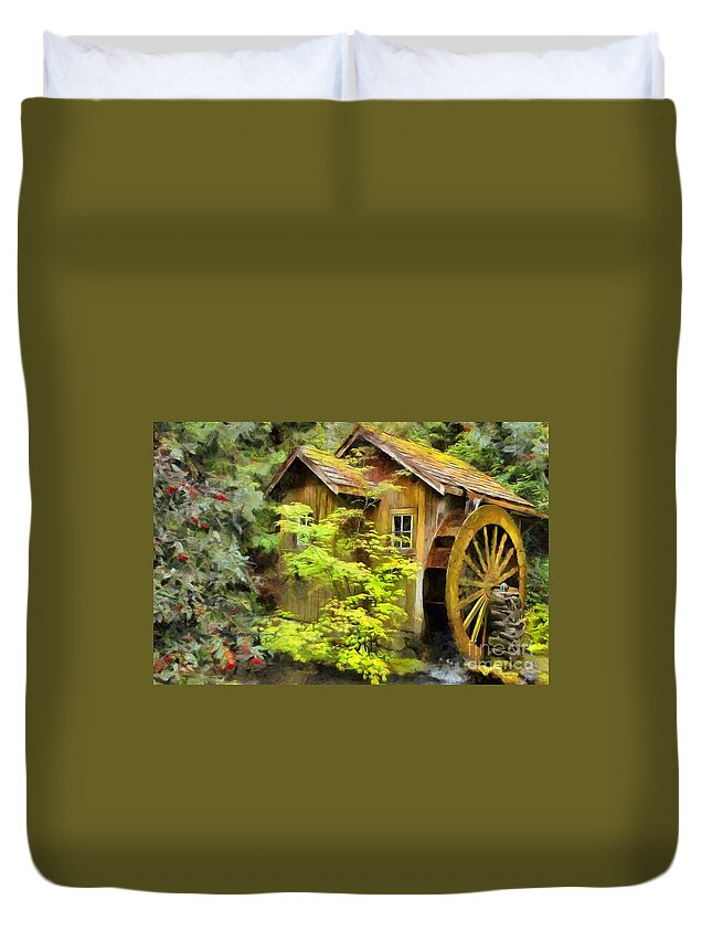 Mill Duvet Cover featuring the photograph The Mill by Eva Lechner