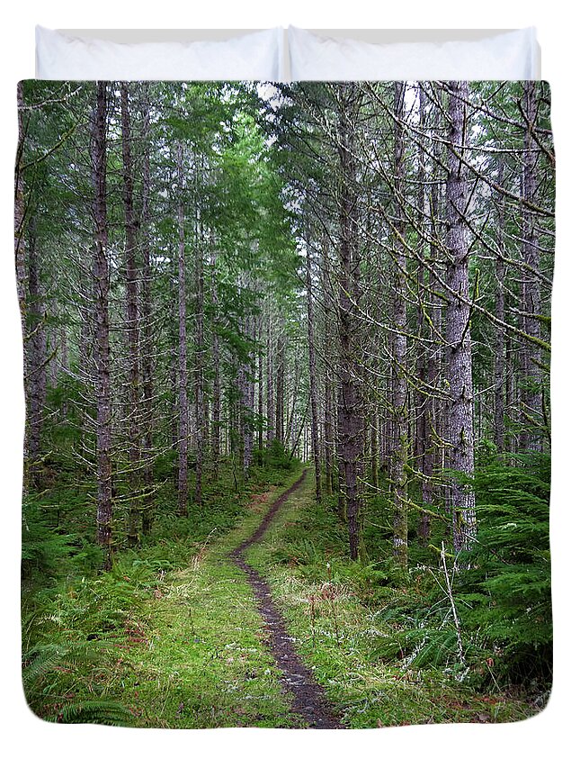 Forests Duvet Cover featuring the photograph The next leg of the Journey by Steven Clark