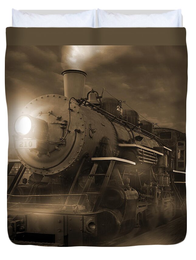 Transportation Duvet Cover featuring the photograph The Old 210 by Mike McGlothlen