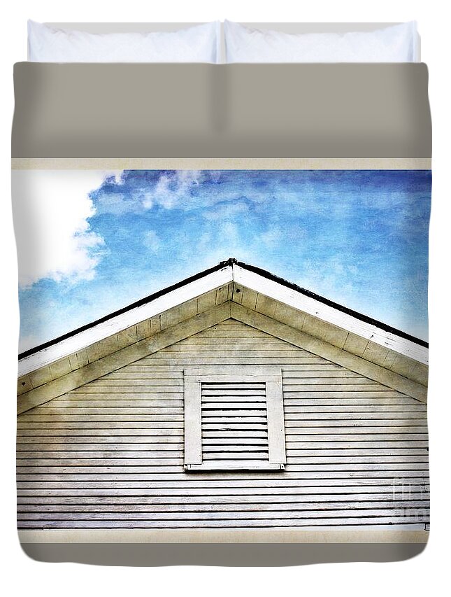 School Duvet Cover featuring the photograph The Old School House II by Gary Richards