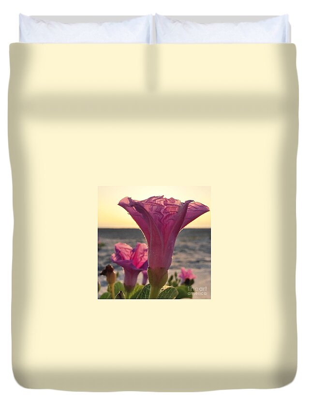 Flowers Duvet Cover featuring the photograph The Opening by LeeAnn Kendall